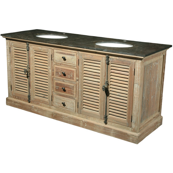 Furniture Classics LTD 71" Reclaimed Pine Double Vanity Set & Reviews